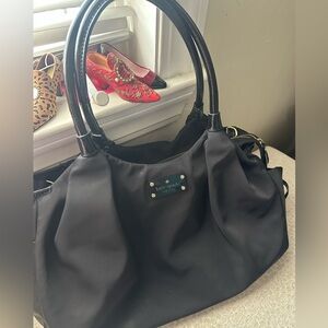 Kate Spade Nylon Black Tote Bag